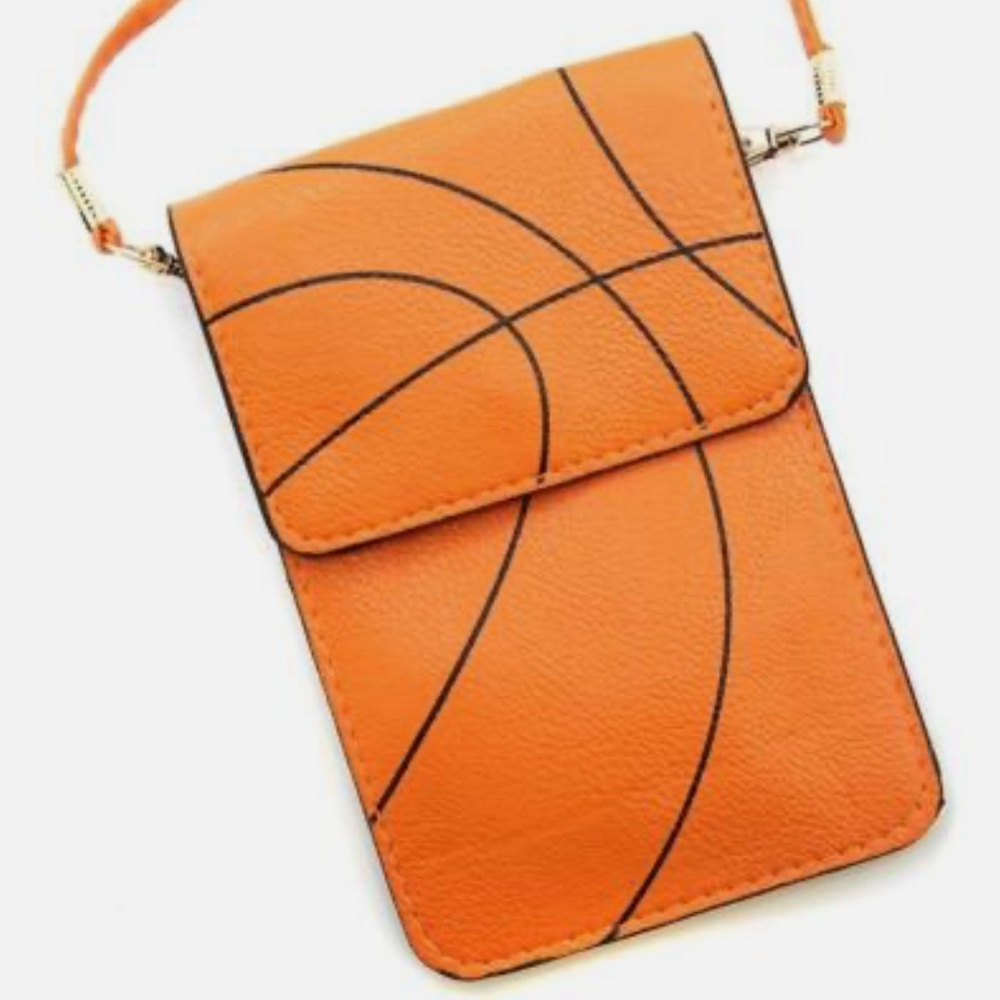 Orange Basketball Crossbody Bag